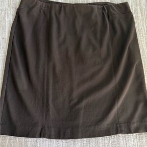 JJill Ponte Brown Pencil Skirt